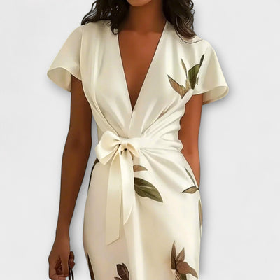 Satin Wickel-Kleid