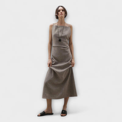 Clara - Fließendes Maxikleid aus Leinenmischung