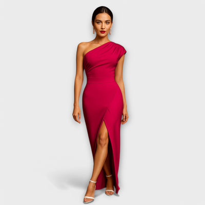Elegantes asymmetrisches Abendkleid