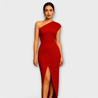 Elegantes asymmetrisches Abendkleid