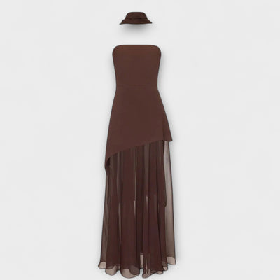 Goldie - Maxikleid aus Chiffon