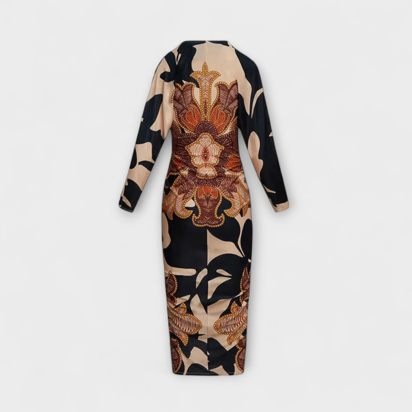 Cleo – Dolman-Midikleid mit brasilianischem Print
