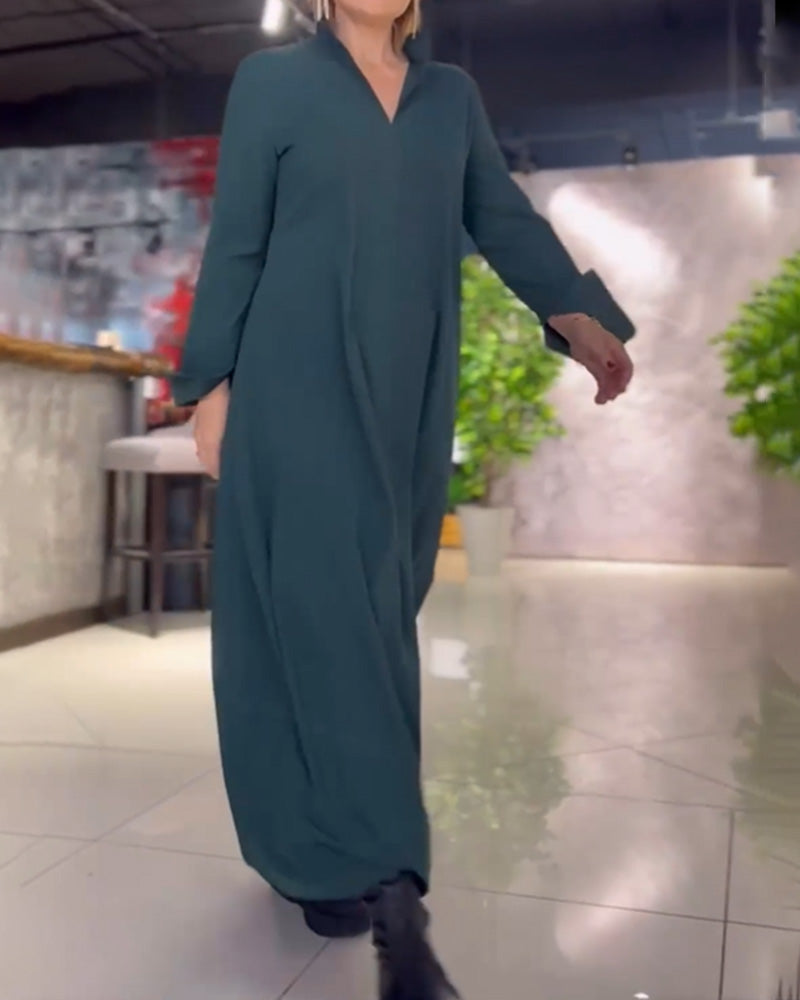 Liora™ – Weites Maxikleid mit Seitenschlitz
