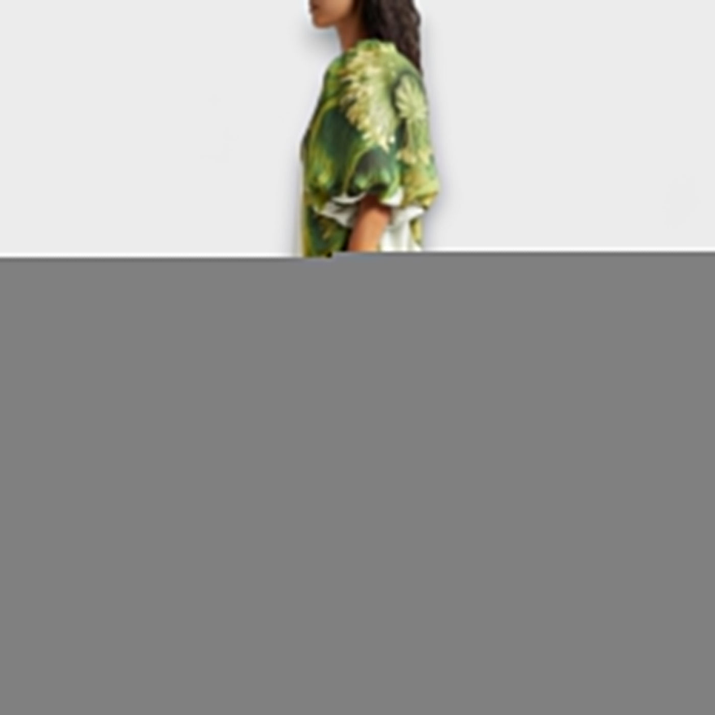 Melody - Asymmetrisches Floral-Maxikleid