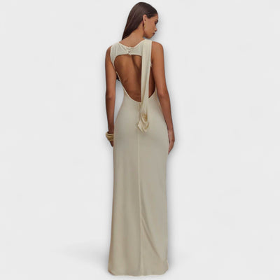 Rieke - Stylisches Maxikleid mit hohem Beinschlitz