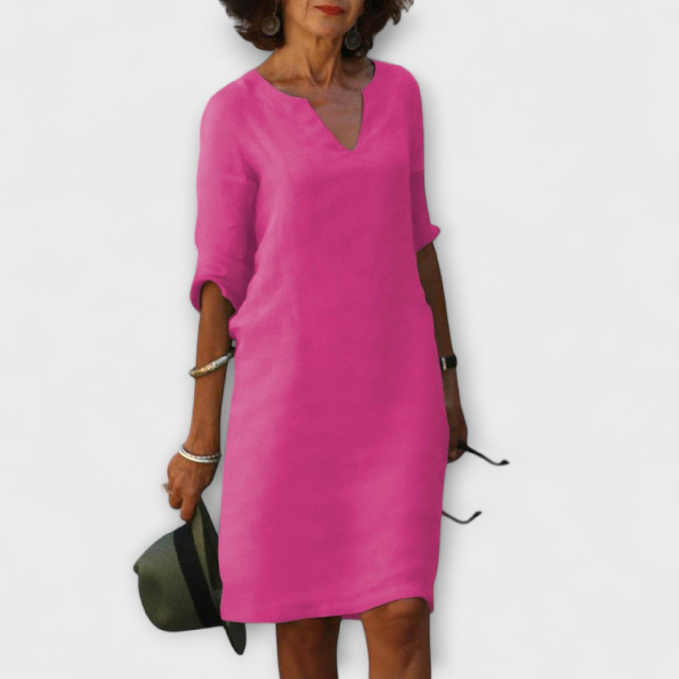 Ellyse - Stilvolles Sommerkleid mit V-Ausschnitt