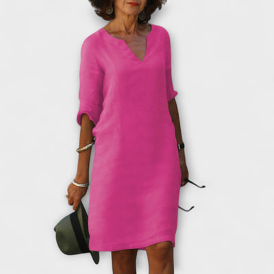 Ellyse - Stilvolles Sommerkleid mit V-Ausschnitt