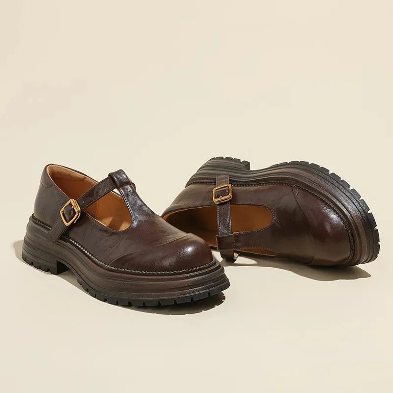 Vintessa™ Elegante Mary Jane Lederschuhe