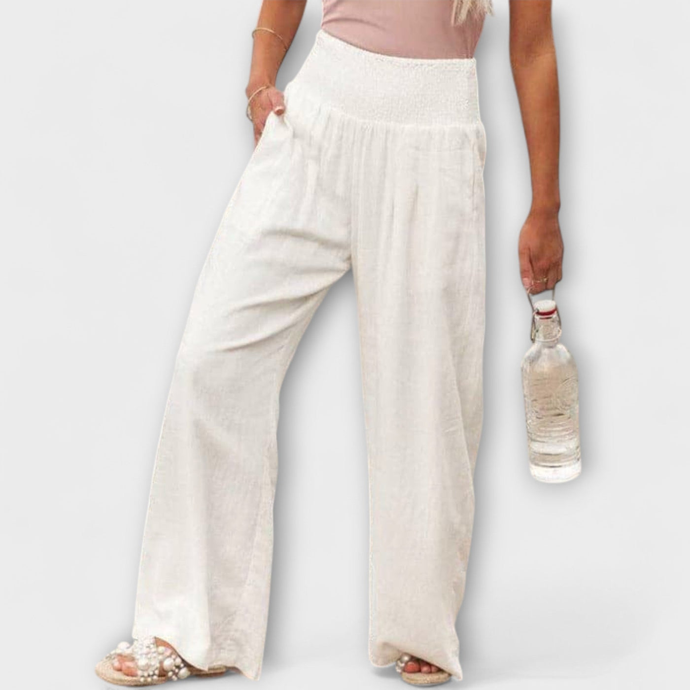 Thearya - Lässige weite Leinenhose