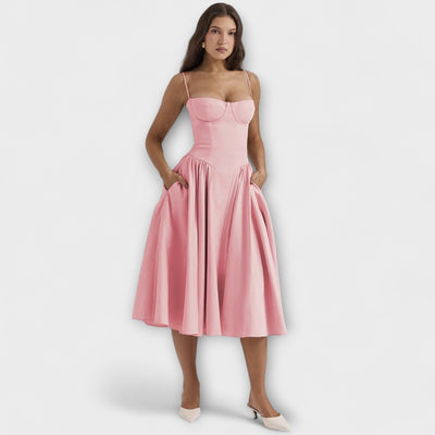 Rosalie - Verfeinertes ärmelloses Korsettkleid