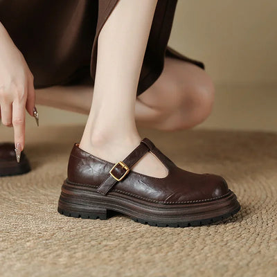Vintessa™ Elegante Mary Jane Lederschuhe