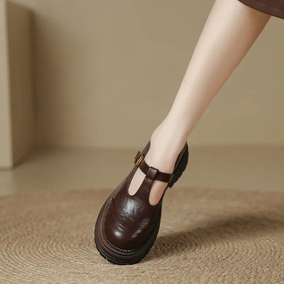 Vintessa™ Elegante Mary Jane Lederschuhe