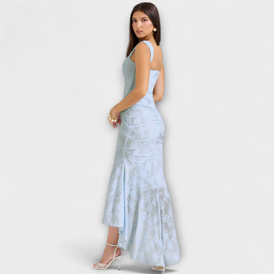 Renske - Langes Kleid mit Eleganten und Raffinierten Korsett