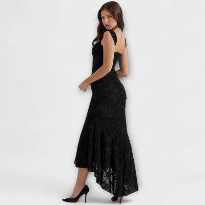 Renske - Langes Kleid mit Eleganten und Raffinierten Korsett