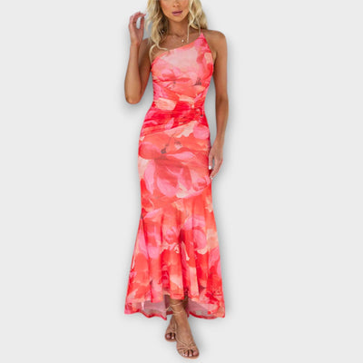 Pia - Maxikleid mit einseitiger Raffung