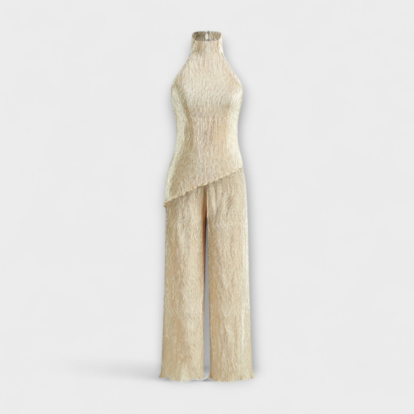 Pilarica - Elegantes plissiertes asymmetrisches Set