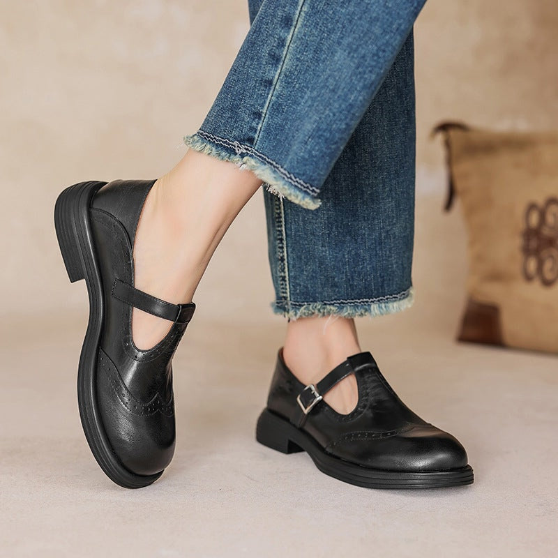 Veloria™ Elegante Echtleder Mary Janes