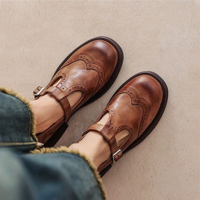 Veloria™ Elegante Echtleder Mary Janes