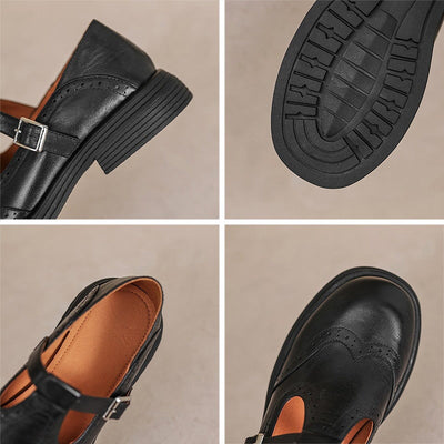 Veloria™ Elegante Echtleder Mary Janes