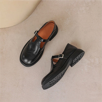 Veloria™ Elegante Echtleder Mary Janes