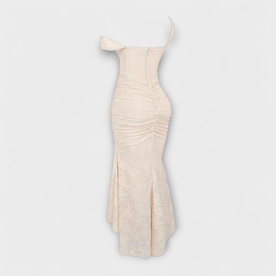 Renske - Langes Kleid mit Eleganten und Raffinierten Korsett